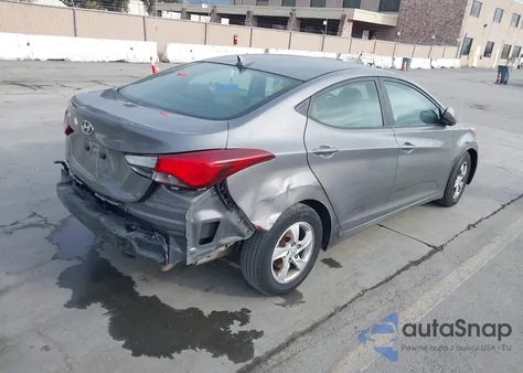 2014 Hyundai Elantra Se z USA, uszkodzony, nr VIN 5NPDH4AE9EH500454